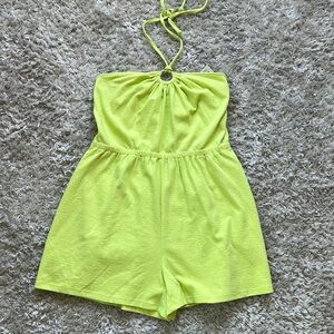 Old Navy Neon Halter Romper